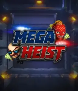 Enter the thrilling world of Mega Heist slot by Relax Gaming, featuring comedic characters ready to undertake a big score. This image portrays the intensity of the heist with its dramatic logo and an ominous vault backdrop. Ideal for fans of heist movies, providing a thrilling adventure. 